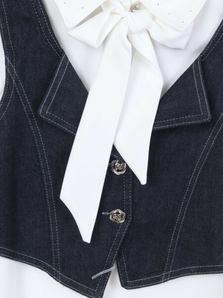 Kız Çocuk 4'lu Alt Üst Takım 7-10 Yaş 3916 Bej - 18