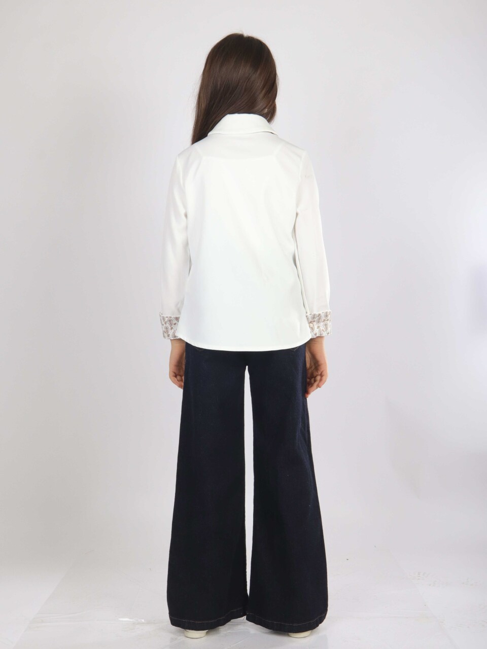 Kız Çocuk 3'lu Alt Üst Takım 7-14 Yaş 3908-4908 Koyu Mavi - 9