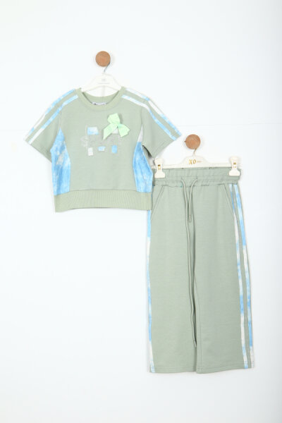 Kız Çocuk Eşofman Takım 6-12 Yaş 30064 Mint - Hamada Tex