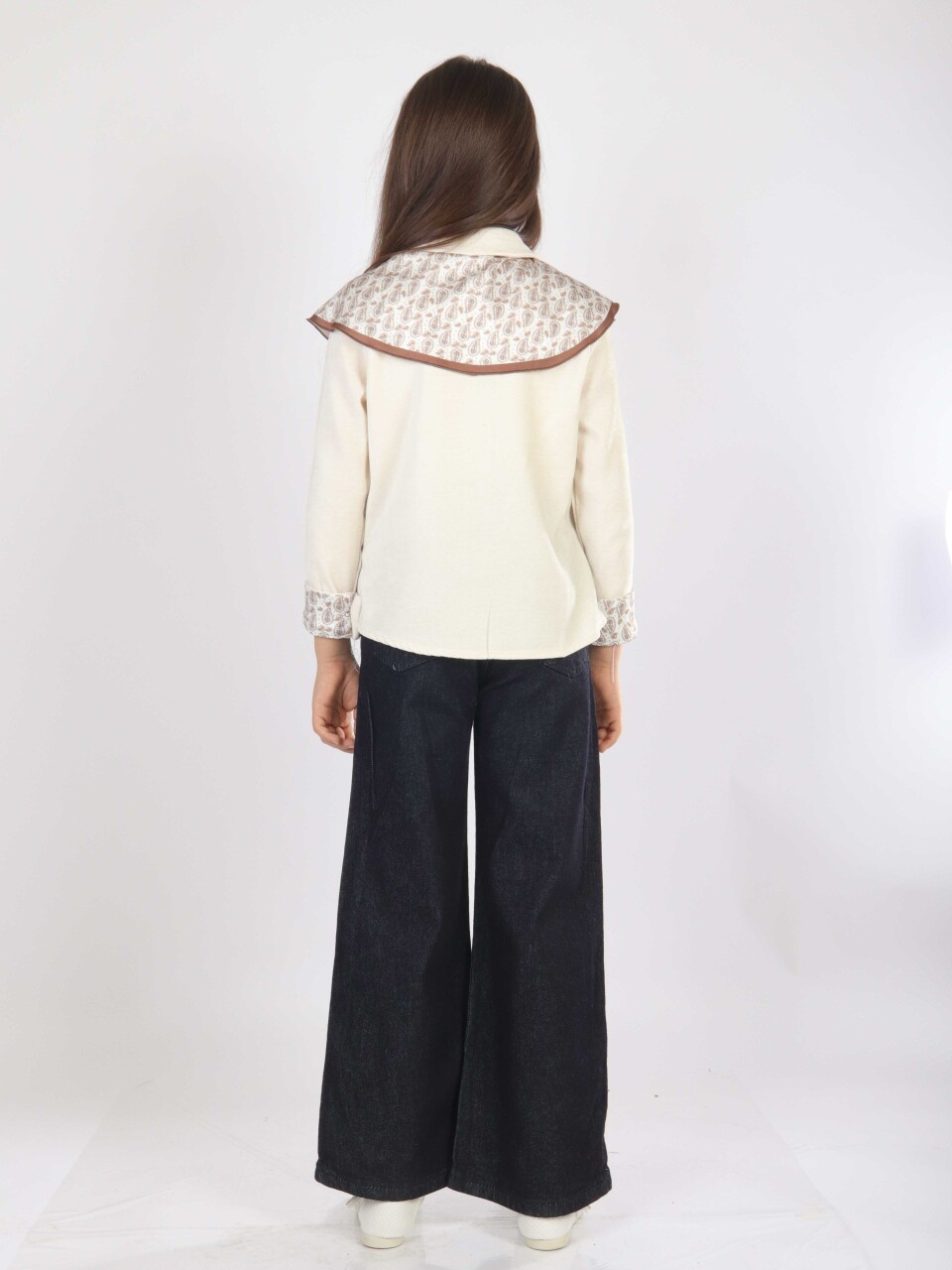 Kız Çocuk 3'lu Alt Üst Takım 11-14 Yaş 4904 Ekru - 4