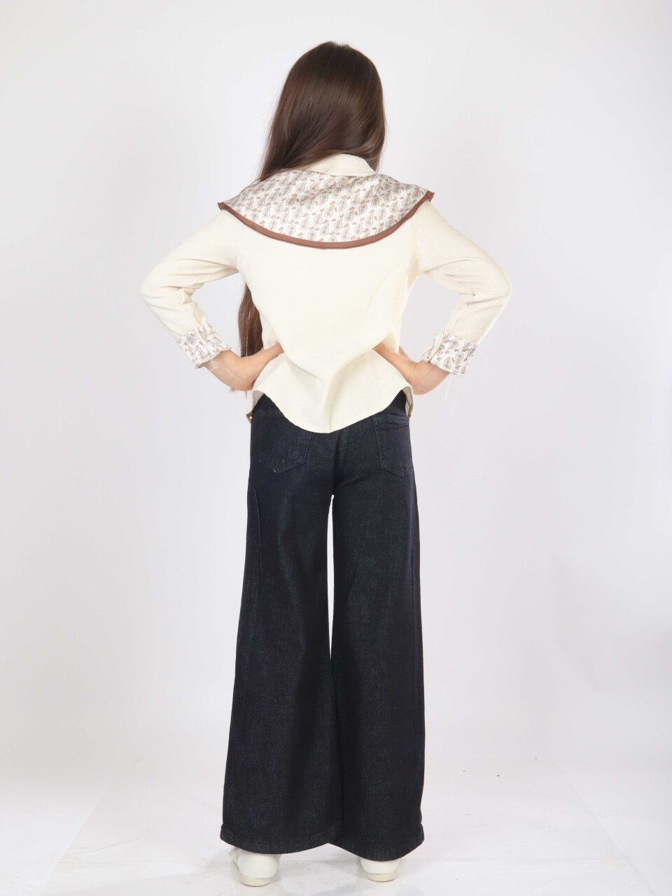 Kız Çocuk 3'lu Alt Üst Takım 11-14 Yaş 4904 Ekru - 7