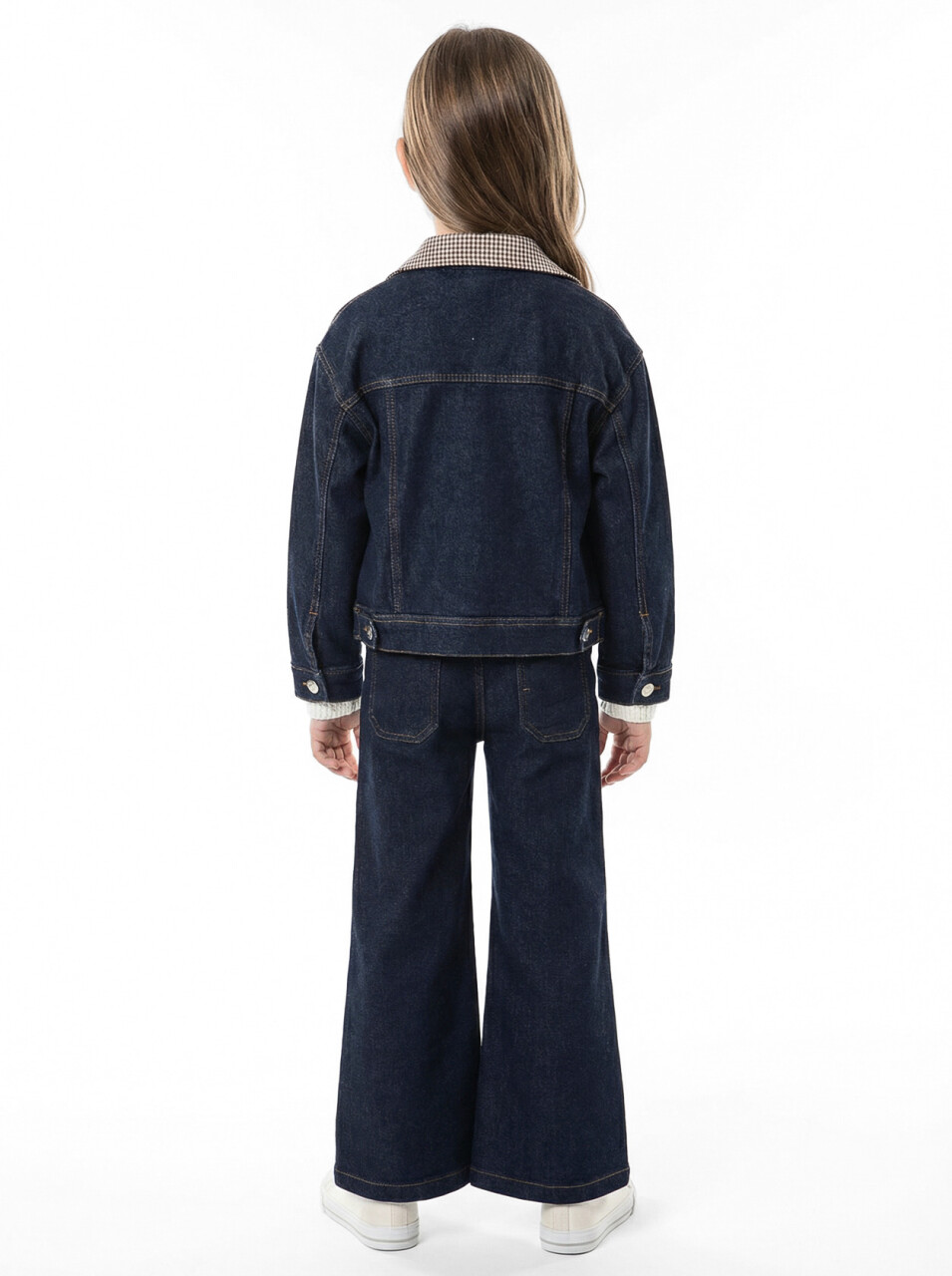 Kız Çocuk 3'lu Alt Üst Takım 6-13 Yaş 3928-4928 Koyu Mavi - 2