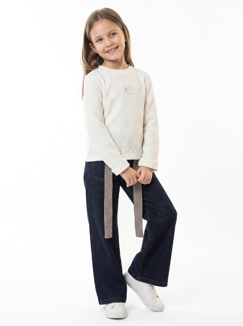 Kız Çocuk 3'lu Alt Üst Takım 6-13 Yaş 3928-4928 Koyu Mavi - 3