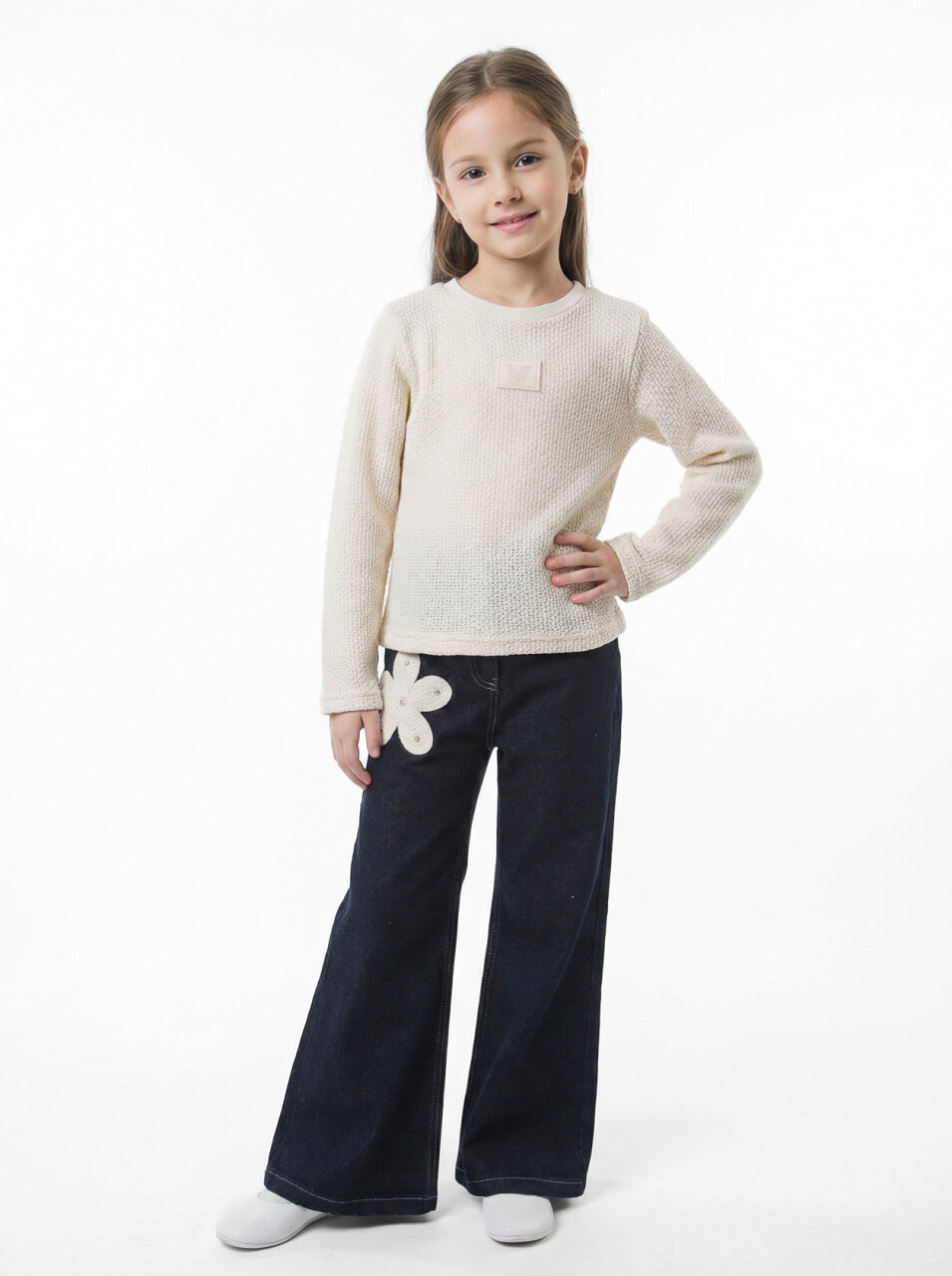 Kız Çocuk 3'lu Alt Üst Takım 7-14 Yaş 3912-4912 Bej - 5