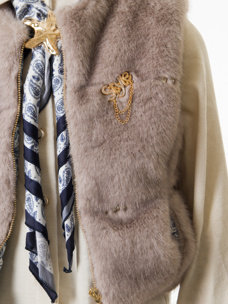 Kız Çocuk 3'lu Alt Üst Takım 7-14 Yaş 3904-4904 Vizon - 5