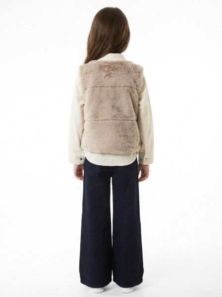 Kız Çocuk 3'lu Alt Üst Takım 7-14 Yaş 3904-4904 Vizon - 2