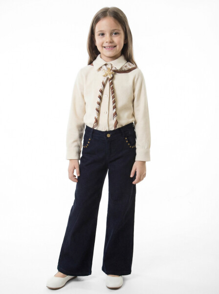 Kız Çocuk 3'lu Alt Üst Takım 7-14 Yaş 3904-4904 Vizon - 5