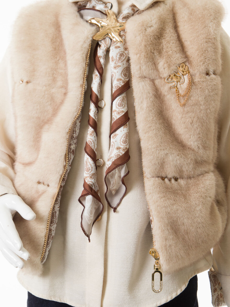 Kız Çocuk 3'lu Alt Üst Takım 7-14 Yaş 3904-4904 Bej - 5