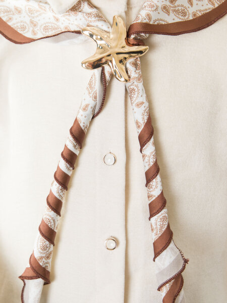 Kız Çocuk 3'lu Alt Üst Takım 7-14 Yaş 3904-4904 Bej - 6