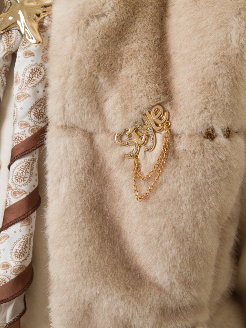 Kız Çocuk 3'lu Alt Üst Takım 7-14 Yaş 3904-4904 Bej - 7