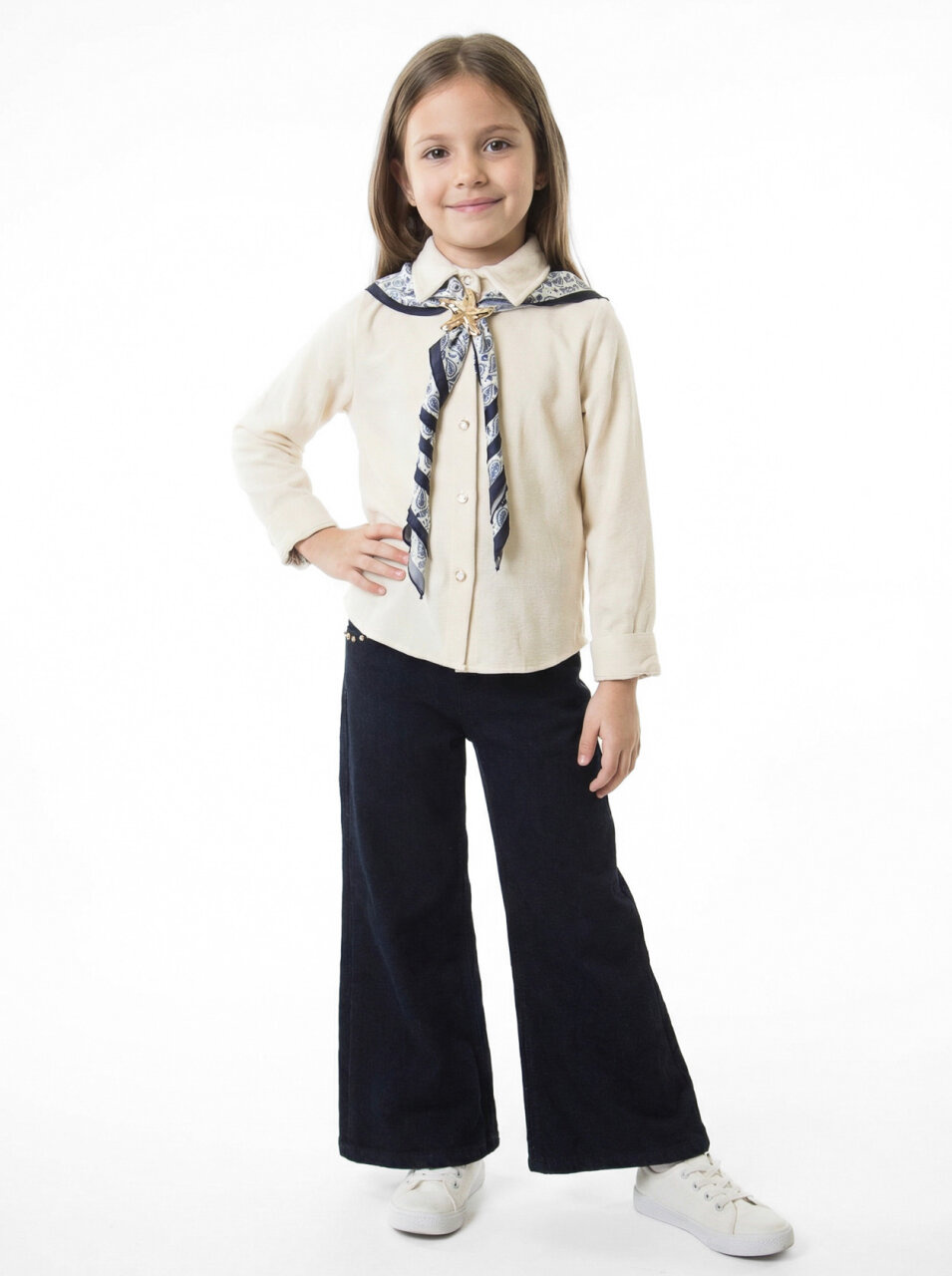 Kız Çocuk 3'lu Alt Üst Takım 7-14 Yaş 3904-4904 Gri - 3