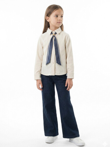 Kız Çocuk Folarlı 3'lu Alt Üst Takım 7-14 Yaş 3953-4953 Pembe - 3