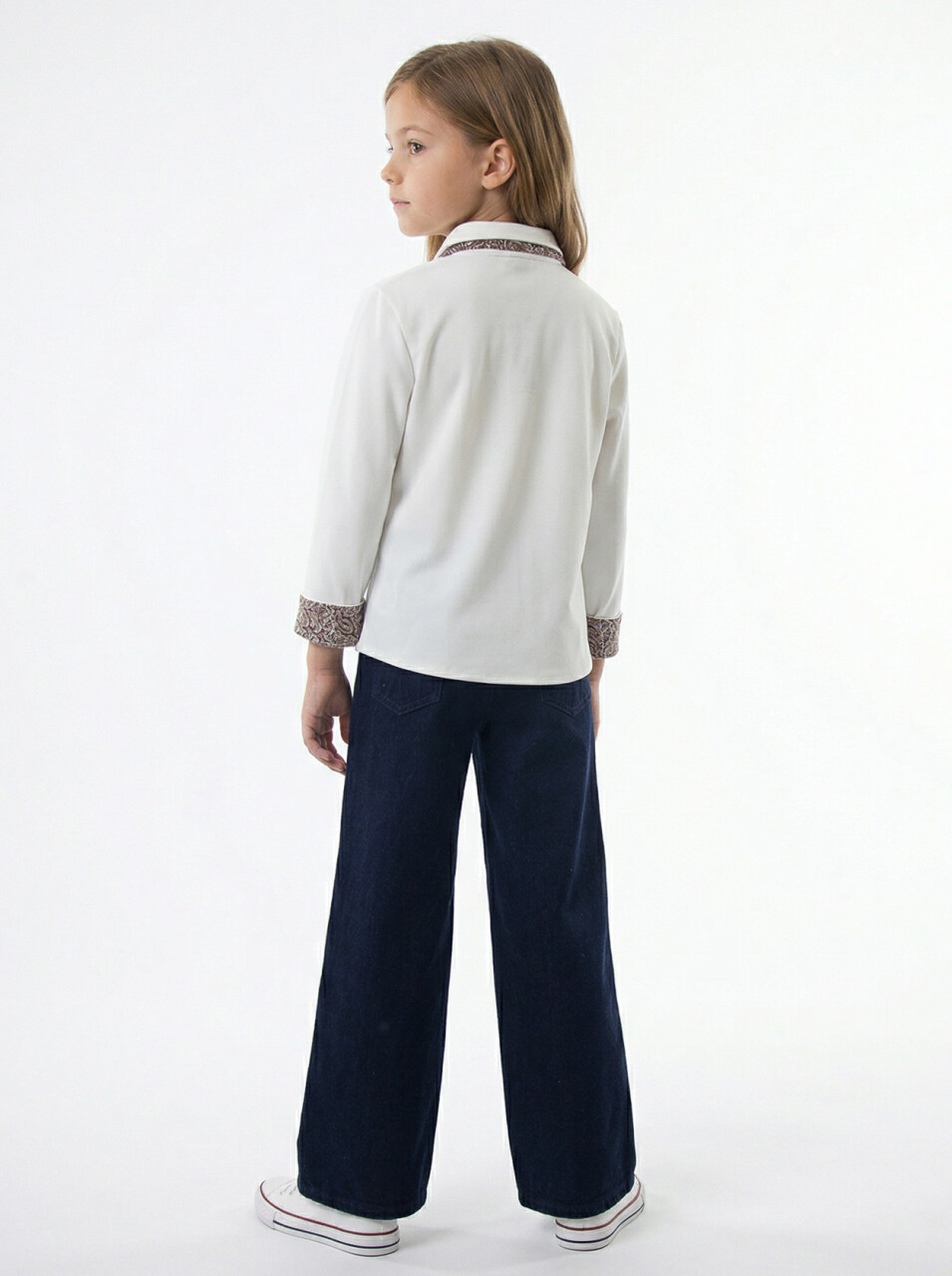 Kız Çocuk 3'lu Alt Üst Takım 7-14 Yaş 3958-4958 Ekru - 5