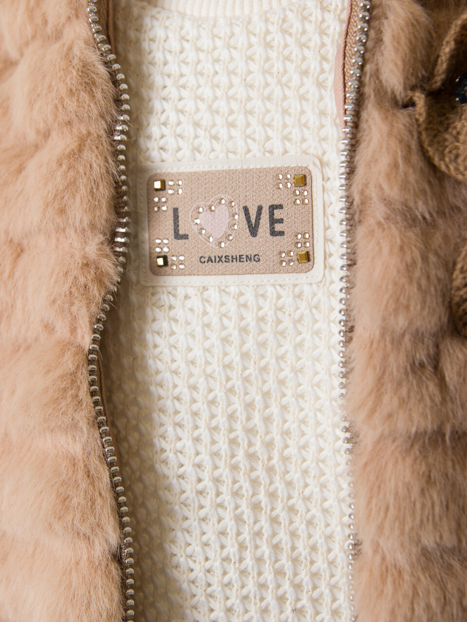 Kız Çocuk Folarlı 3'lu Alt Üst Takım 7-14 Yaş 3907-4907 Bej - 7