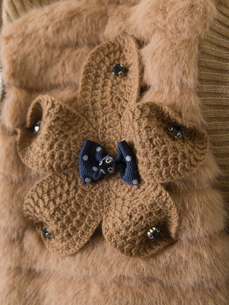 Kız Çocuk Folarlı 3'lu Alt Üst Takım 7-14 Yaş 3907-4907 Bej - 8