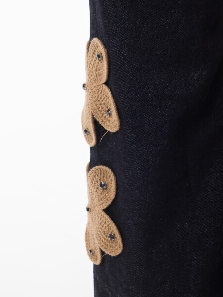 Kız Çocuk Folarlı 3'lu Alt Üst Takım 7-14 Yaş 3907-4907 Bej - 9