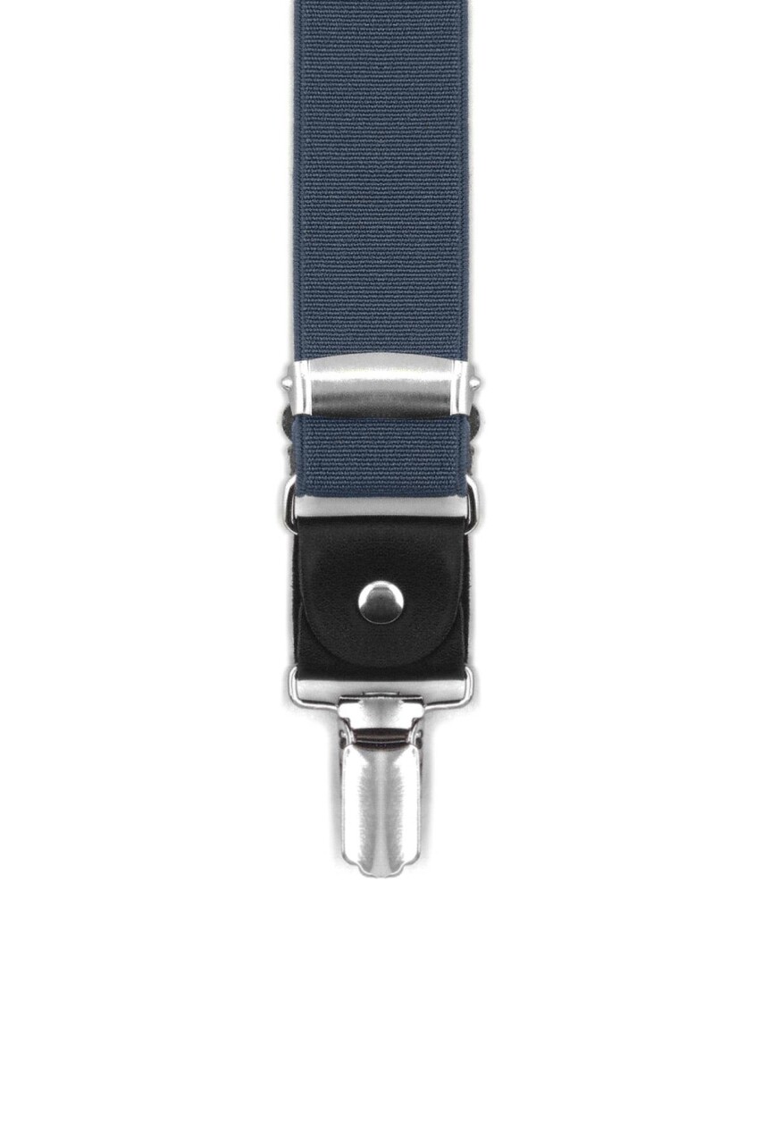 Ayarlanabilir Klipsli Lacivert Çocuk Kemer Pantolon Askısı - 7