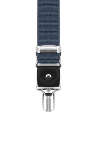 Ayarlanabilir Klipsli Lacivert Çocuk Kemer Pantolon Askısı - 14