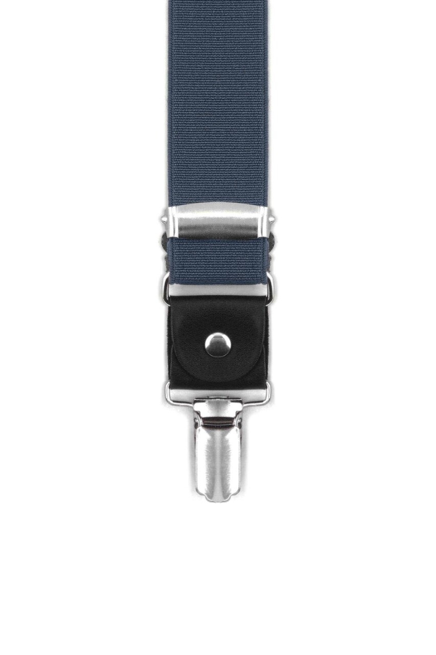 Ayarlanabilir Klipsli Lacivert Çocuk Kemer Pantolon Askısı - 14