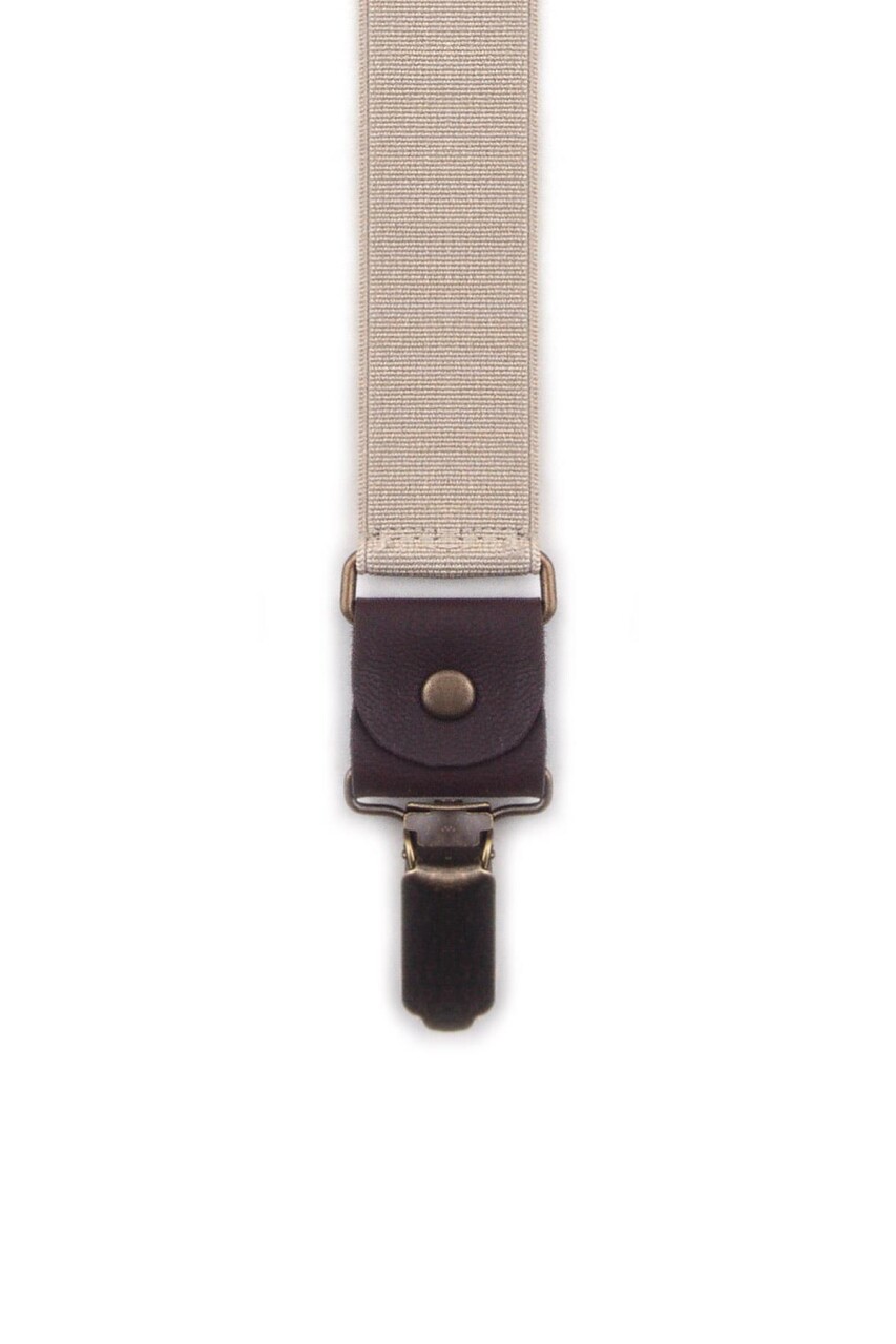 Ayarlanabilir Klipsli Bej Çocuk Kemer Pantolon Askısı - 7