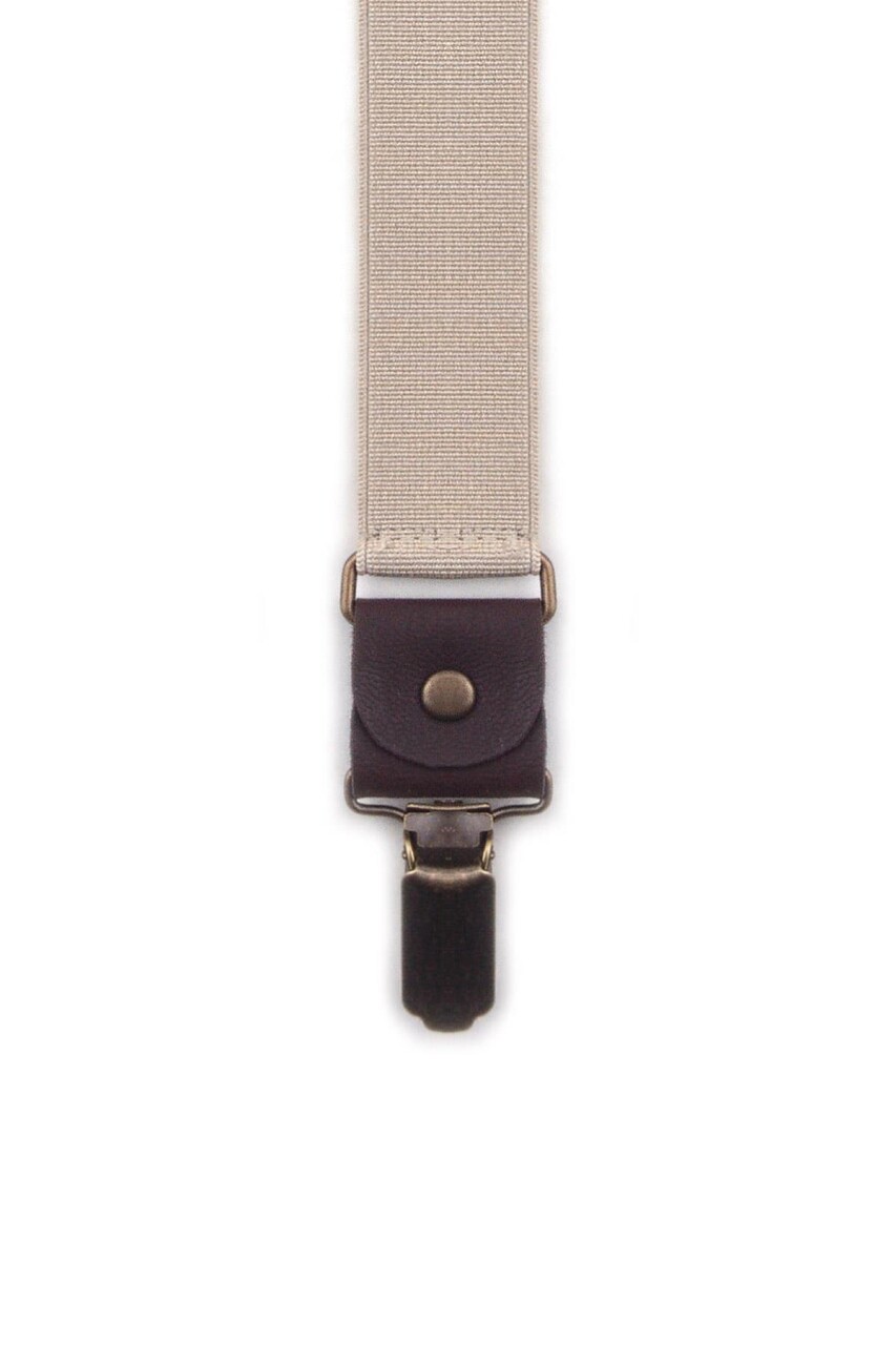 Ayarlanabilir Klipsli Bej Çocuk Kemer Pantolon Askısı - 14