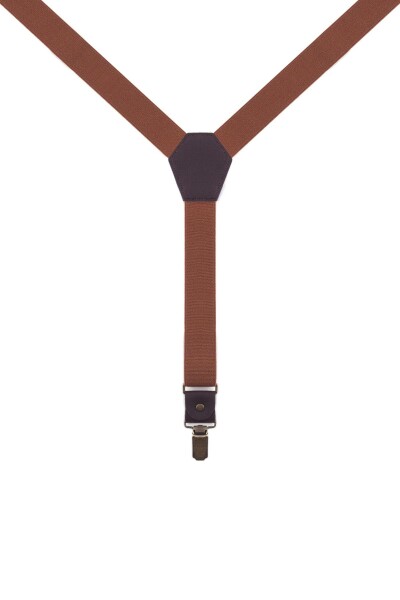 Ayarlanabilir Klipsli Taba Çocuk Kemer Pantolon Askısı - 13