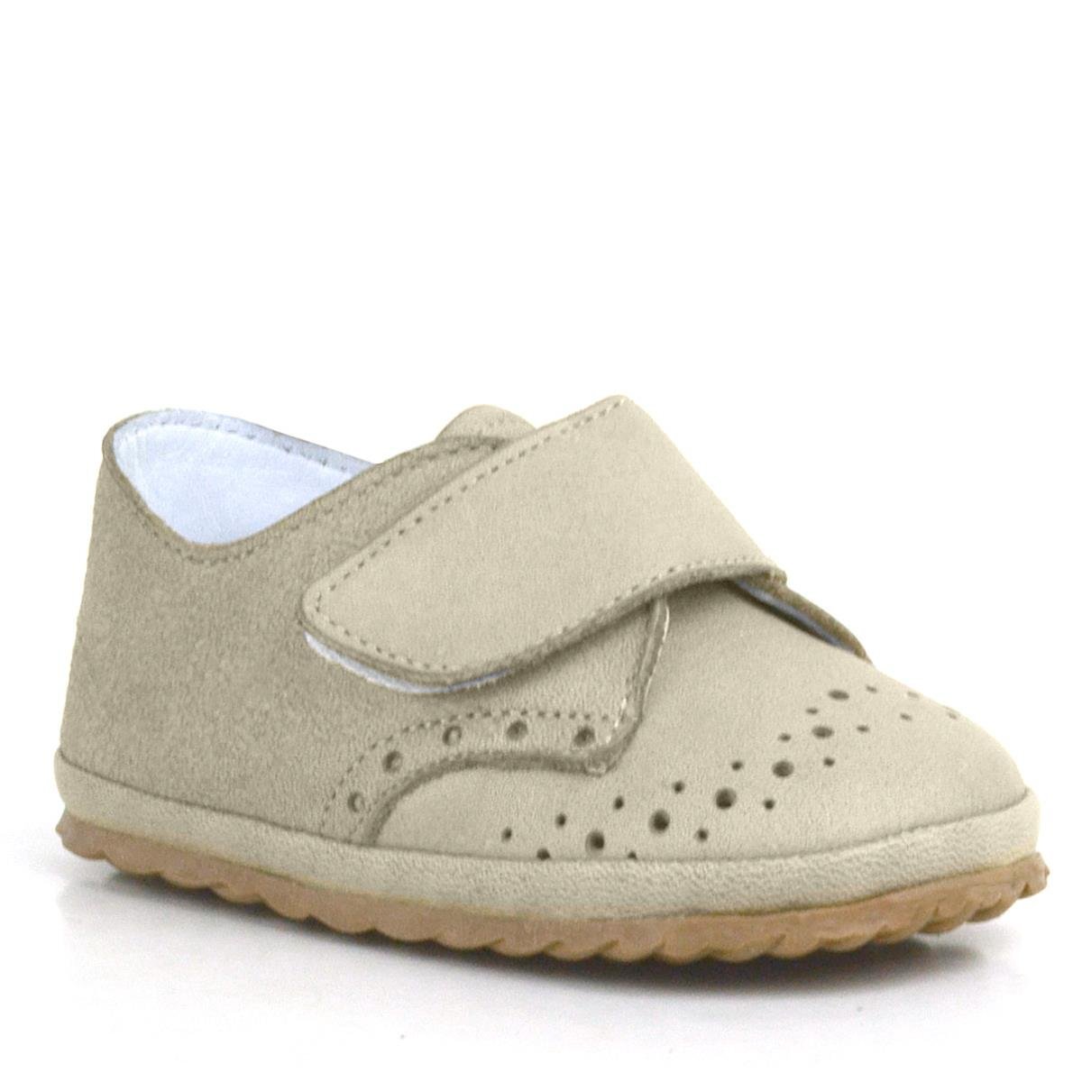 حذاء أطفال من جلد المنك الأصلي مع شريط فيلكرو - 2