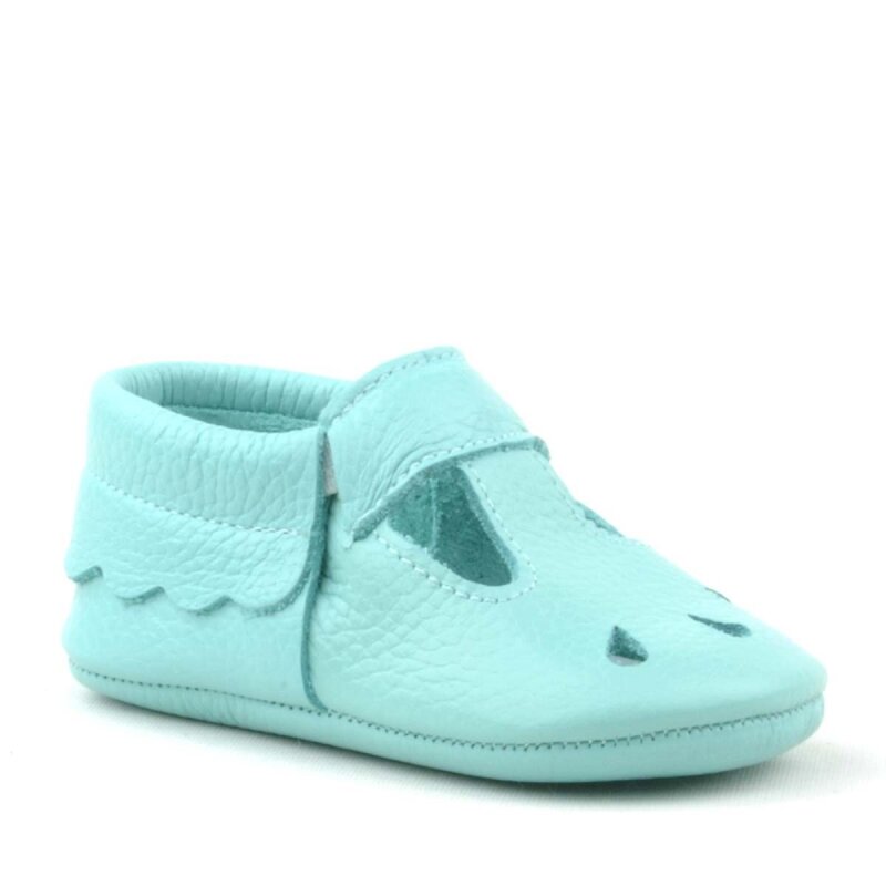 حذاء أطفال مطاطي من الجلد الطبيعي باللون الأخضر من Bubbles - 2