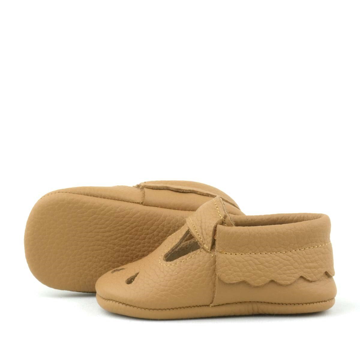 حذاء أطفال مطاطي من الجلد الطبيعي باللون البني من Bubbles - 6