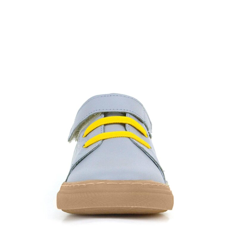 حذاء أطفال تشريحي من الجلد الطبيعي الناعم والمرن بشريط فيلكرو - 4