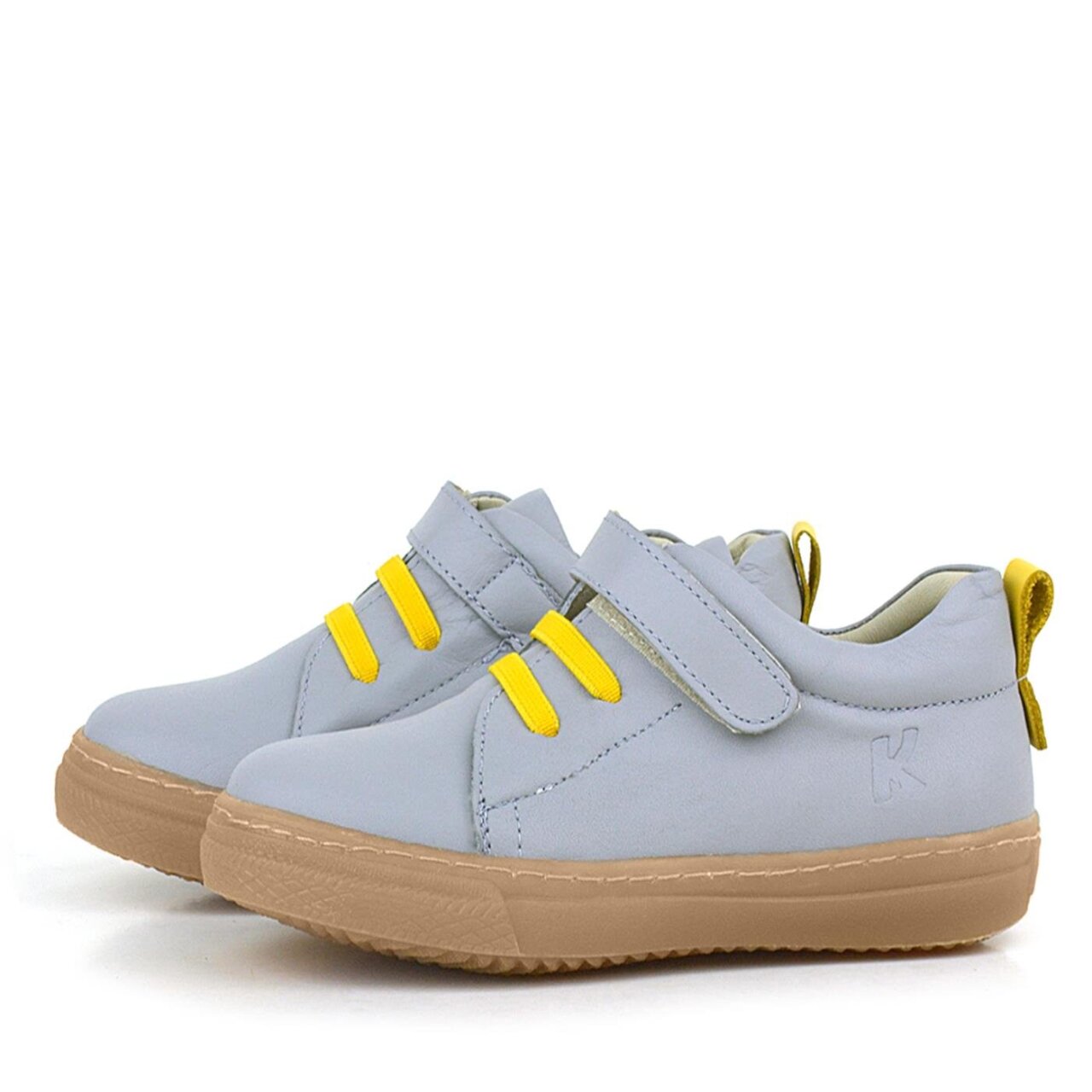 حذاء أطفال تشريحي من الجلد الطبيعي الناعم والمرن بشريط فيلكرو - 5