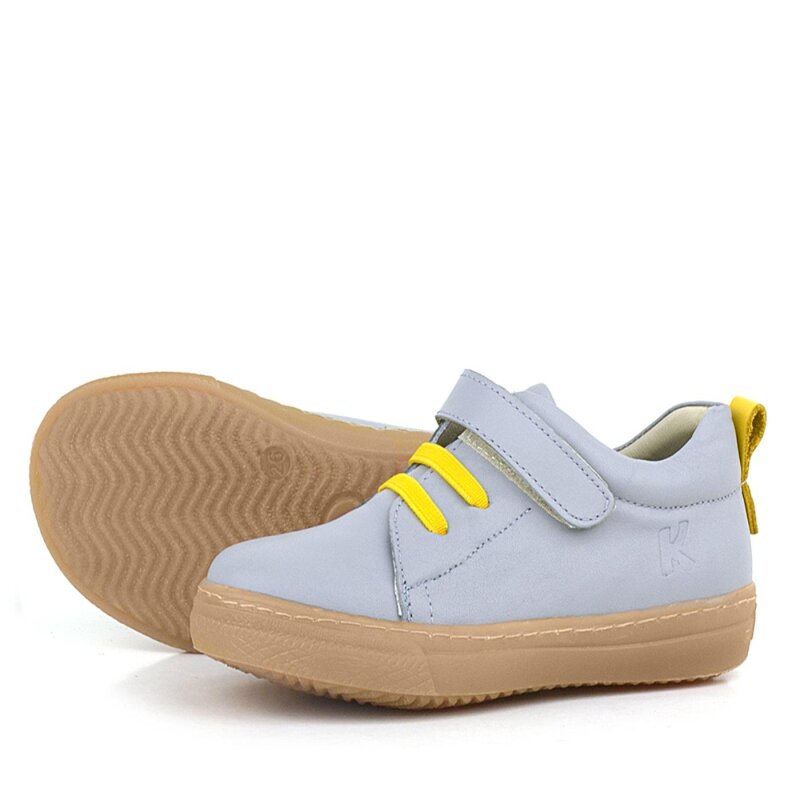 حذاء أطفال تشريحي من الجلد الطبيعي الناعم والمرن بشريط فيلكرو - 7