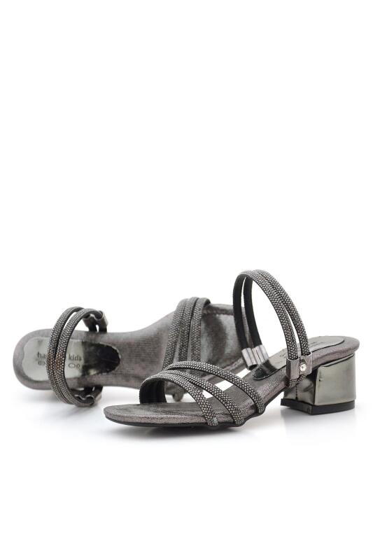 نعال جودي بلاتينيوم ستونيد للبنات بكعب عالٍ - 6