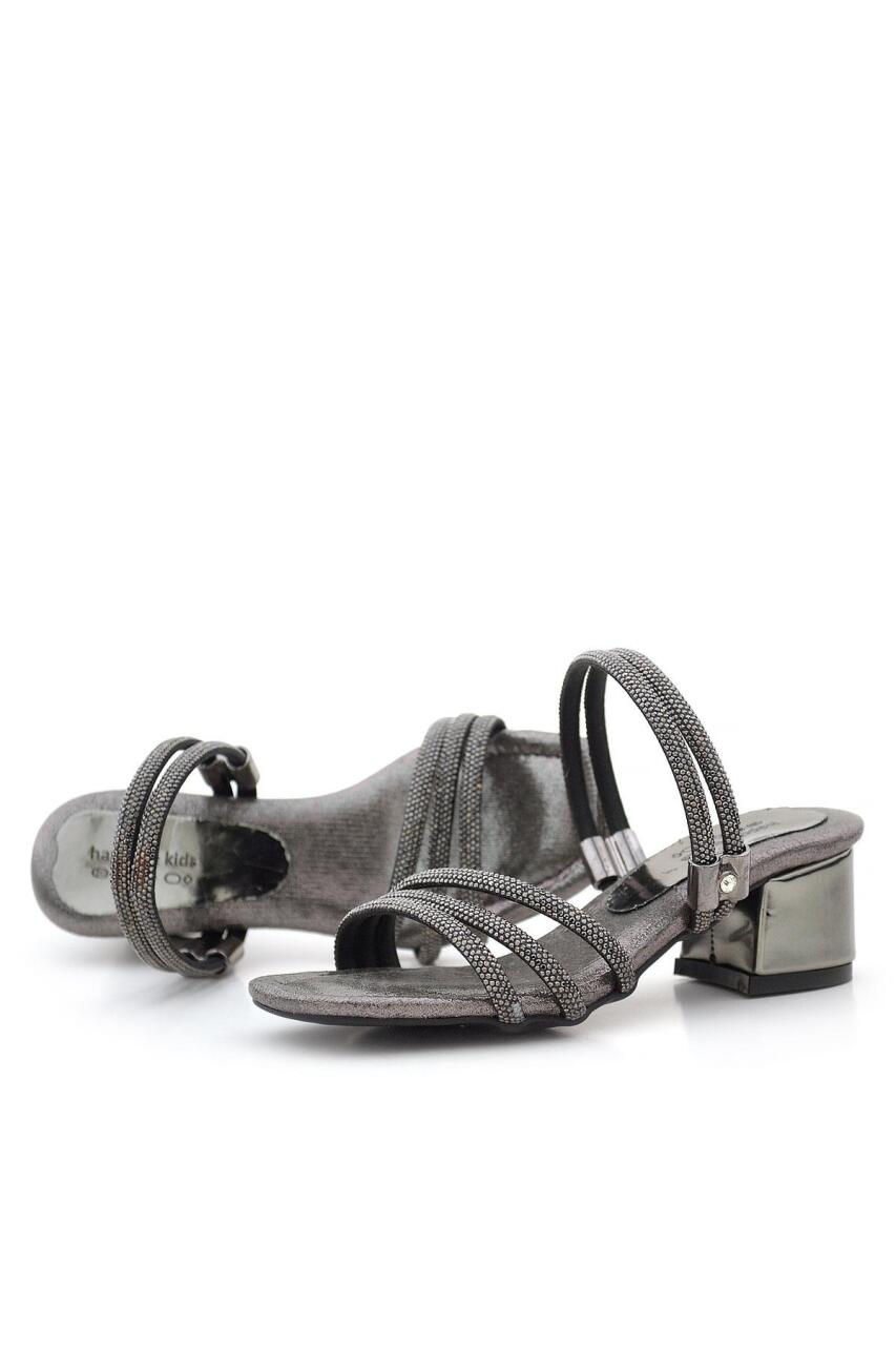 نعال جودي بلاتينيوم ستونيد للبنات بكعب عالٍ - 6