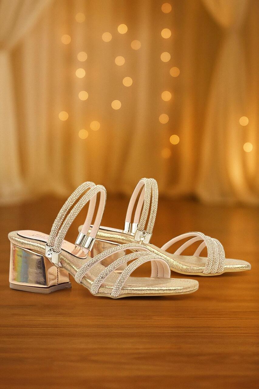 نعال جودي كوبر ستون للبنات بكعب عالٍ - 1