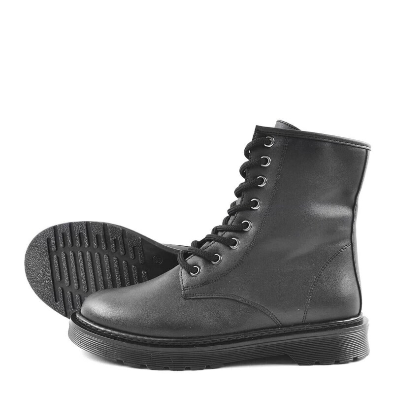 Amelia Mat Siyah Kadın Postal Bot - 4