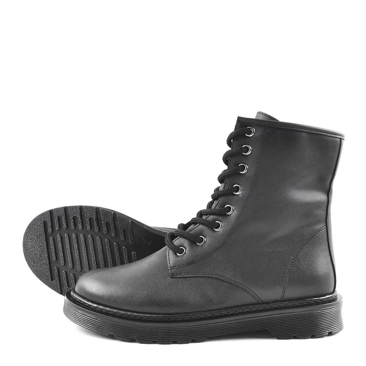 Amelia Mat Siyah Kadın Postal Bot - 4