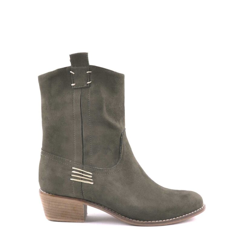 Lilah Haki Yeşil Kadın Kovboy Bot Çizme - 2