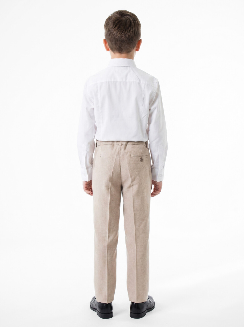 Erkek Çocuk Papiyonlu 4'lü Takım Elbise 1-13 Yaş 133 Bej - 7