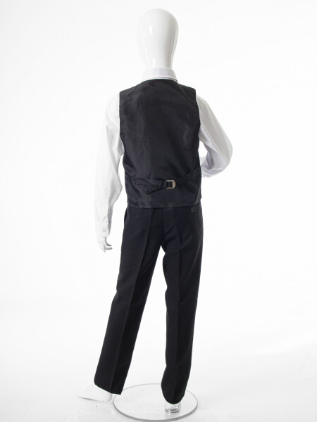 Erkek Çocuk Papiyonlu 4'lü Takım Elbise 1-13 Yaş 132 Siyah - 2