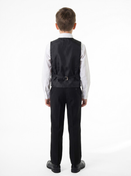 Erkek Çocuk Papiyonlu 4'lü Takım Elbise 1-13 Yaş 132 Siyah - 5