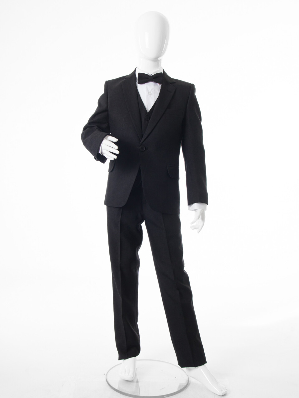 Erkek Çocuk Papiyonlu 4'lü Takım Elbise 1-13 Yaş 132 Siyah - 8