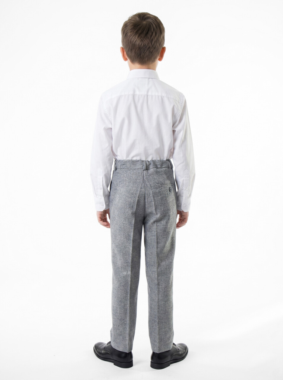 Erkek Çocuk Papiyonlu 4'lü Takım Elbise 1-13 Yaş 129 Gri - 7