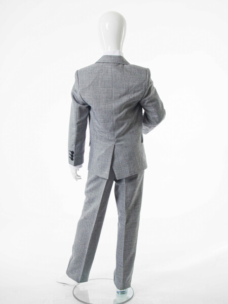 Erkek Çocuk Papiyonlu 4'lü Takım Elbise 1-13 Yaş 129 Gri - 9