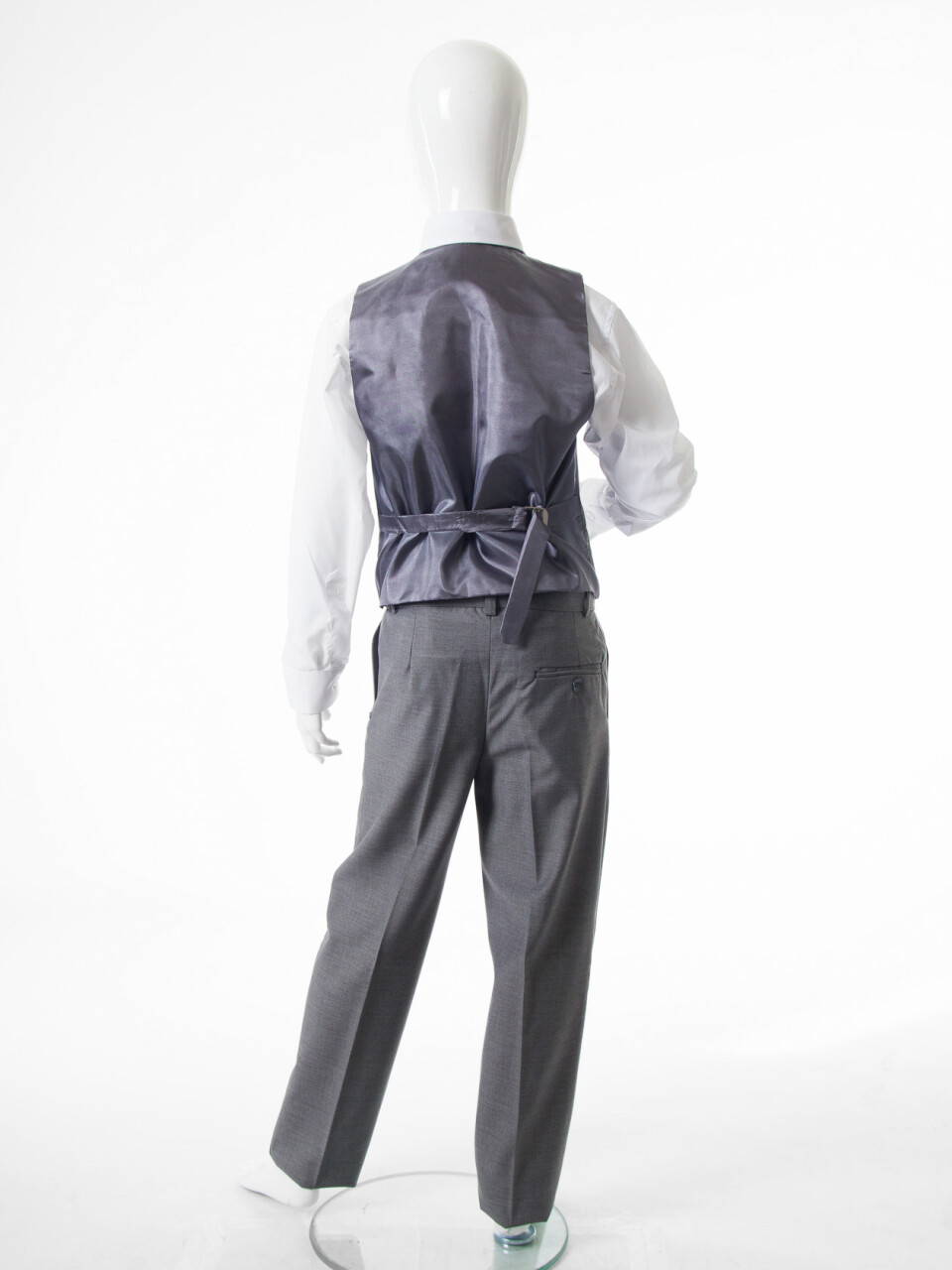 Erkek Çocuk Papiyonlu 4'lü Takım Elbise 1-13 Yaş 96 Gri - 2