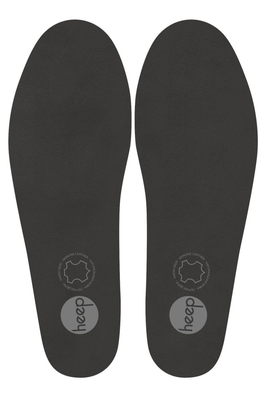 Heep Hakiki Deri Ve Anatomik Gri 35-45 Numara Ayakkabı İç Tabanlığı - 1