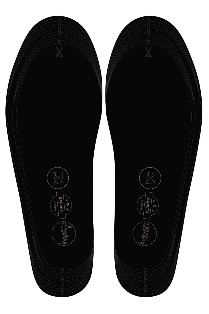 Heep Hakiki Deri Ve Anatomik Gri 35-45 Numara Ayakkabı İç Tabanlığı - 2