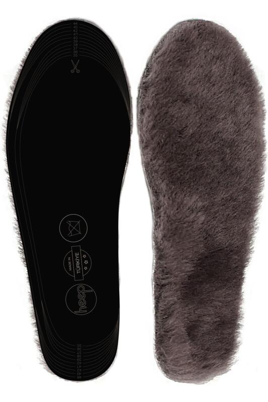 Heep Gerçek Kürklü Hakiki Deri 35-45 Numara Ayakkabı Küçültme Tabanlığı - Heep