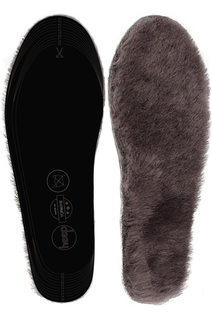 Heep Gerçek Kürklü Hakiki Deri 35-45 Numara Ayakkabı Küçültme Tabanlığı - 1