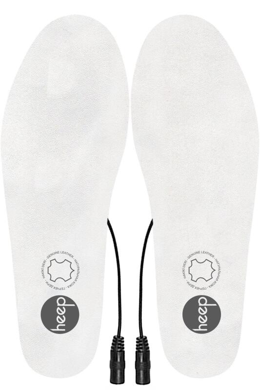 Elektrikli Taşınabilir Kablolu 35-45 Numara Deri Beyaz Isıtıcılı Ayakkabı Tabanlığı - 3